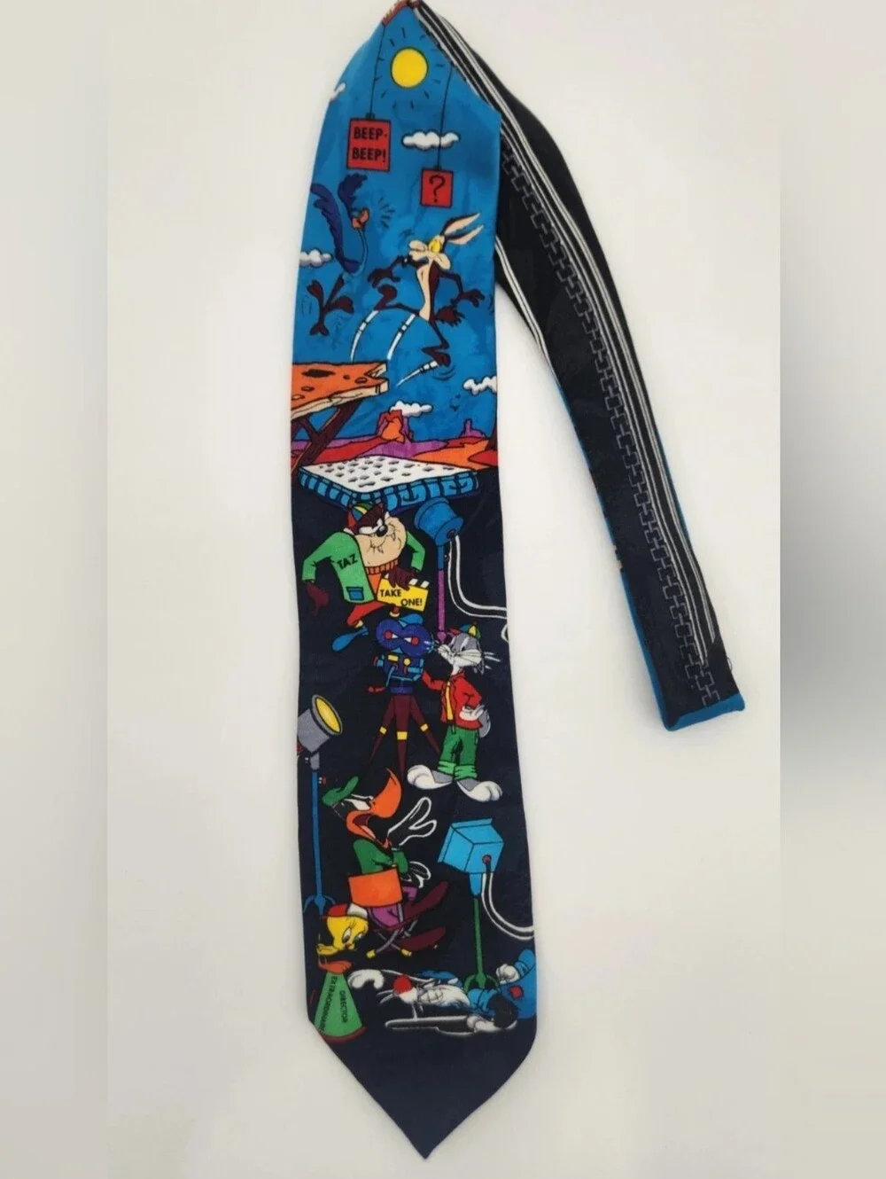 Warner Bros.Multicolor Looney Tunes Tie - Blue & Black